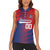 Custom Baseball Dominicana Women Sleeveless Polo Shirt Go Champions Grunge Style - Wonder Print Shop