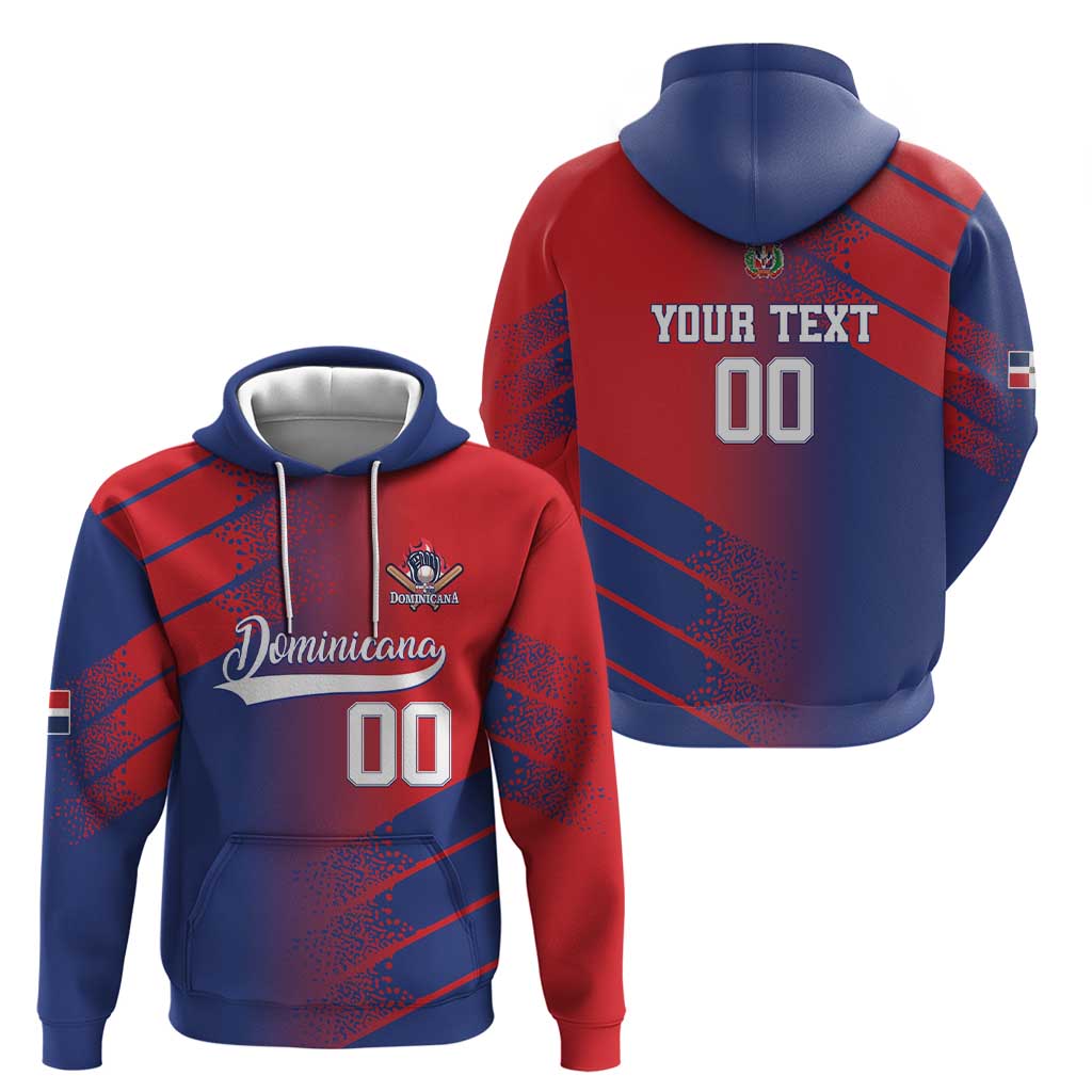 Custom Baseball Dominicana Zip Hoodie Go Champions Grunge Style - Wonder Print Shop