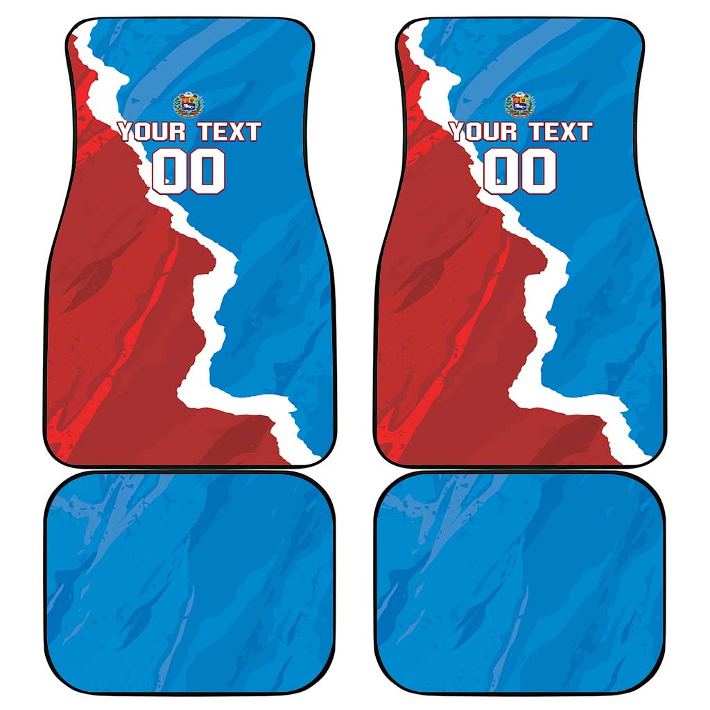 Custom Baseball Venezuela Car Mats Go Champions Grunge Style - Wonder Print Shop