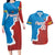 Custom Baseball Venezuela Couples Matching Long Sleeve Bodycon Dress and Hawaiian Shirt Go Champions Grunge Style - Wonder Print Shop