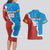 Custom Baseball Venezuela Couples Matching Long Sleeve Bodycon Dress and Hawaiian Shirt Go Champions Grunge Style - Wonder Print Shop