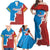 Custom Baseball Venezuela Family Matching Off Shoulder Maxi Dress and Hawaiian Shirt Go Champions Grunge Style - Wonder Print Shop