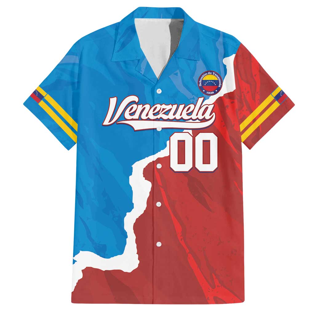 Custom Baseball Venezuela Family Matching Off Shoulder Short Dress and Hawaiian Shirt Go Champions Grunge Style - Wonder Print Shop