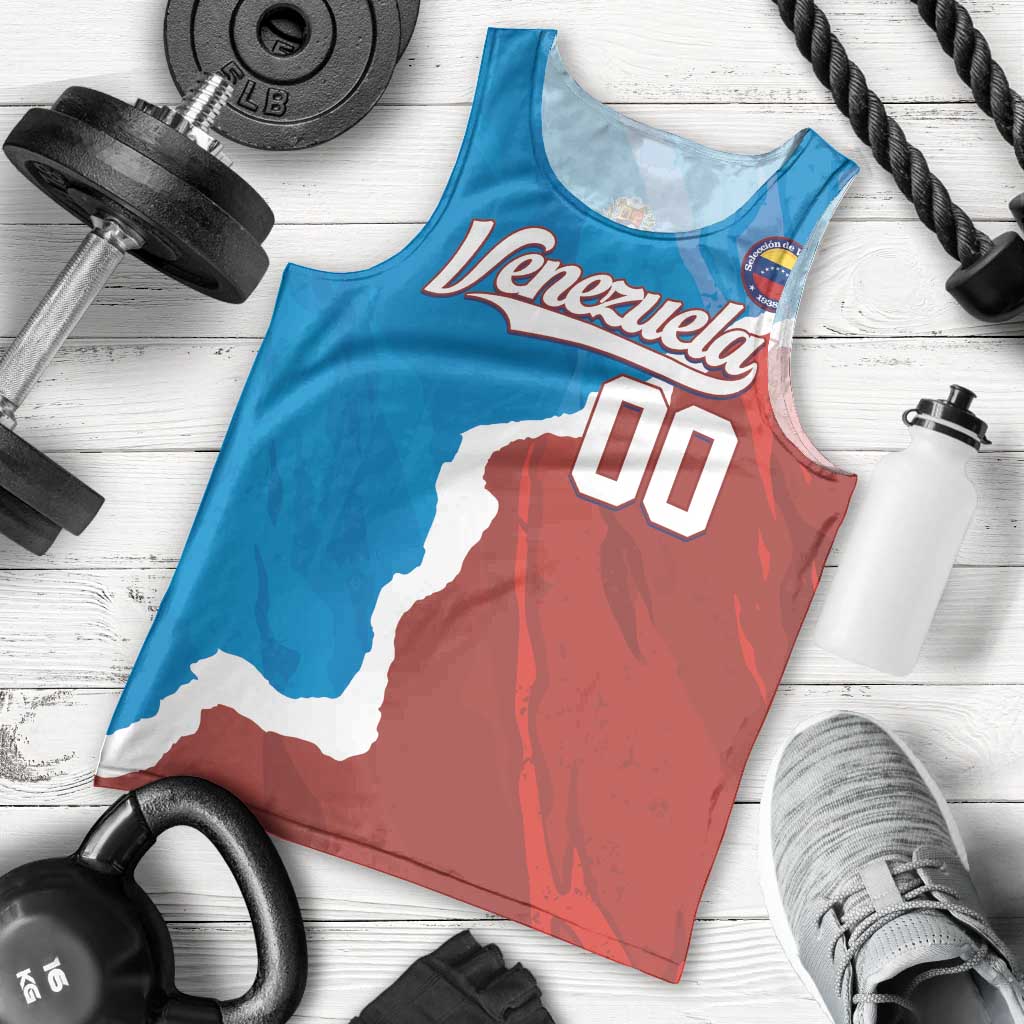 Custom Baseball Venezuela Men Tank Top Go Champions Grunge Style - Wonder Print Shop