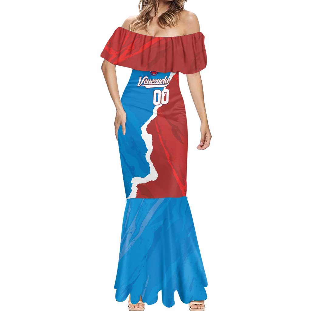 Custom Baseball Venezuela Mermaid Dress Go Champions Grunge Style - Wonder Print Shop