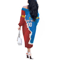 Custom Baseball Venezuela Off The Shoulder Long Sleeve Dress Go Champions Grunge Style - Wonder Print Shop