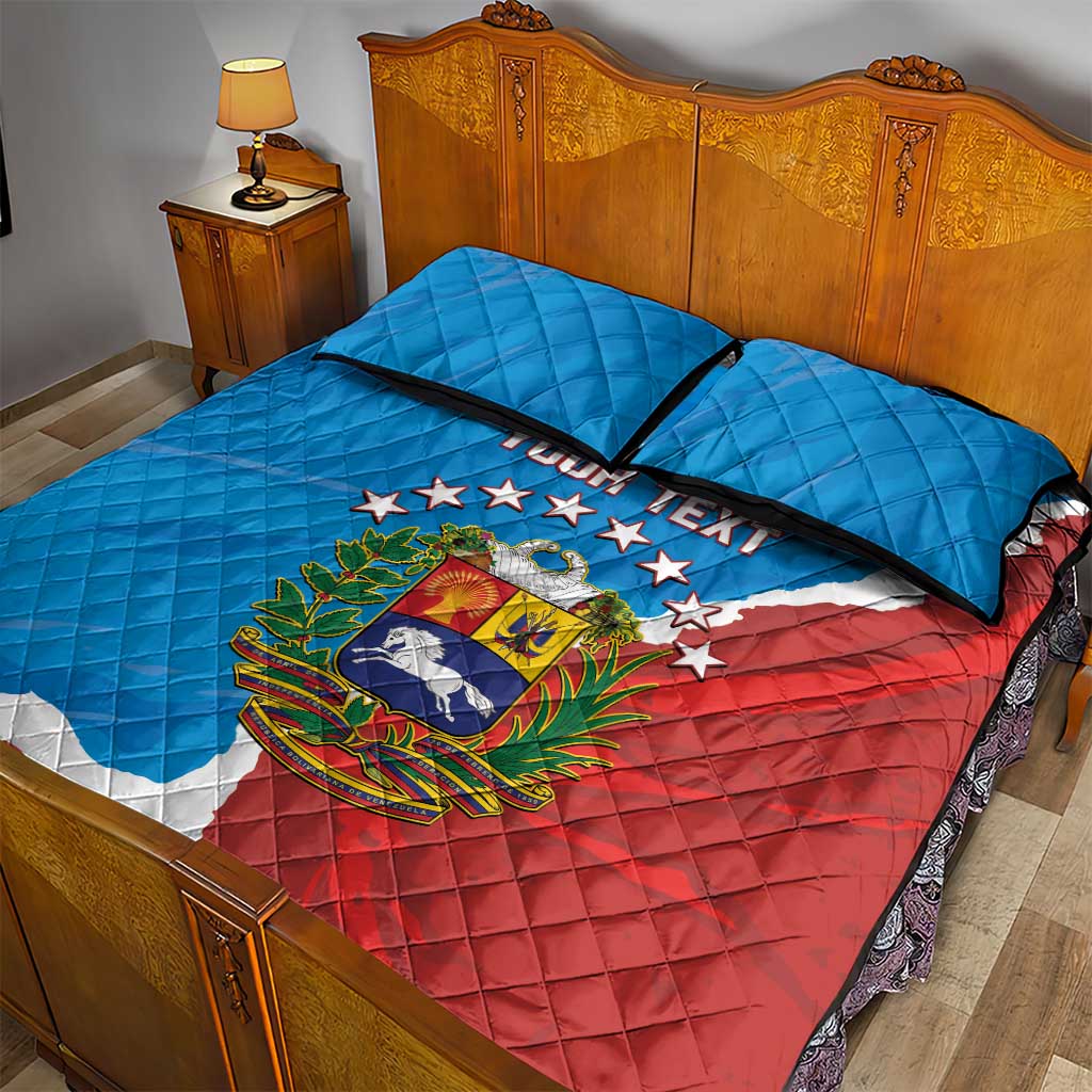 Custom Baseball Venezuela Quilt Bed Set Go Champions Grunge Style - Wonder Print Shop