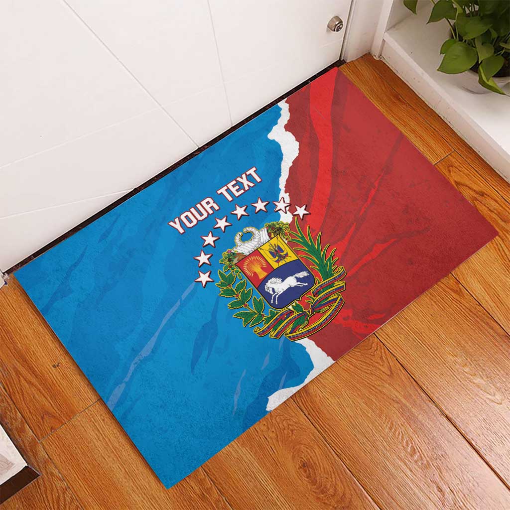 Custom Baseball Venezuela Rubber Doormat Go Champions Grunge Style - Wonder Print Shop