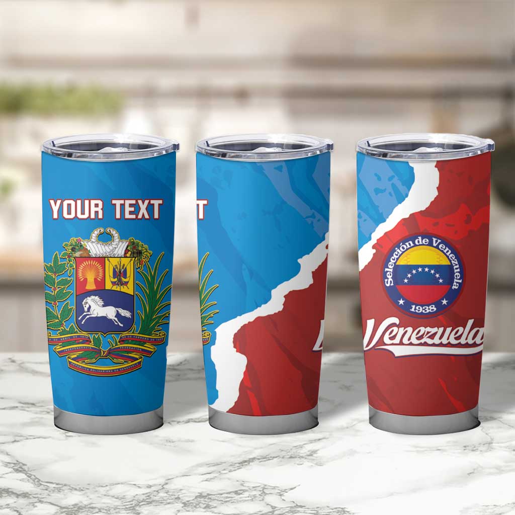 Custom Baseball Venezuela Tumbler Cup Go Champions Grunge Style - Wonder Print Shop
