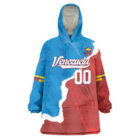 Custom Baseball Venezuela Wearable Blanket Hoodie Go Champions Grunge Style - Wonder Print Shop