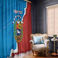 Custom Baseball Venezuela Window Curtain Go Champions Grunge Style - Wonder Print Shop