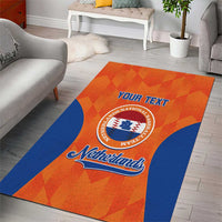 Custom Baseball Netherlands Area Rug Go Champions Sporty Style - Wonder Print Shop