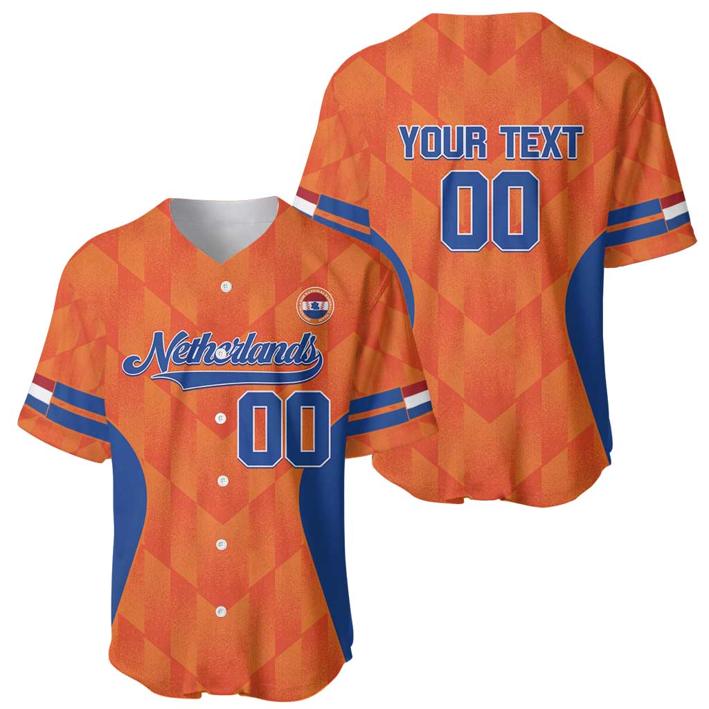 Custom Baseball Netherlands Baseball Jersey Go Champions Sporty Style - Wonder Print Shop