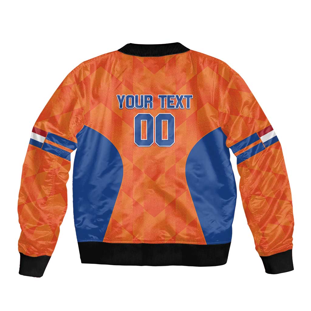 Custom Baseball Netherlands Bomber Jacket Go Champions Sporty Style - Wonder Print Shop