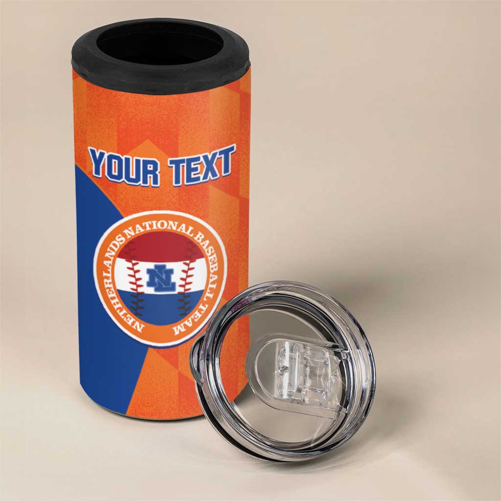 Custom Baseball Netherlands 4 in 1 Can Cooler Tumbler Go Champions Sporty Style - Wonder Print Shop
