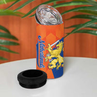 Custom Baseball Netherlands 4 in 1 Can Cooler Tumbler Go Champions Sporty Style - Wonder Print Shop