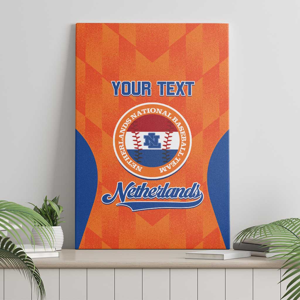 Custom Baseball Netherlands Canvas Wall Art Go Champions Sporty Style - Wonder Print Shop