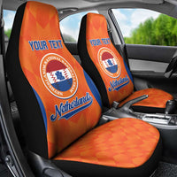 Custom Baseball Netherlands Car Seat Cover Go Champions Sporty Style - Wonder Print Shop