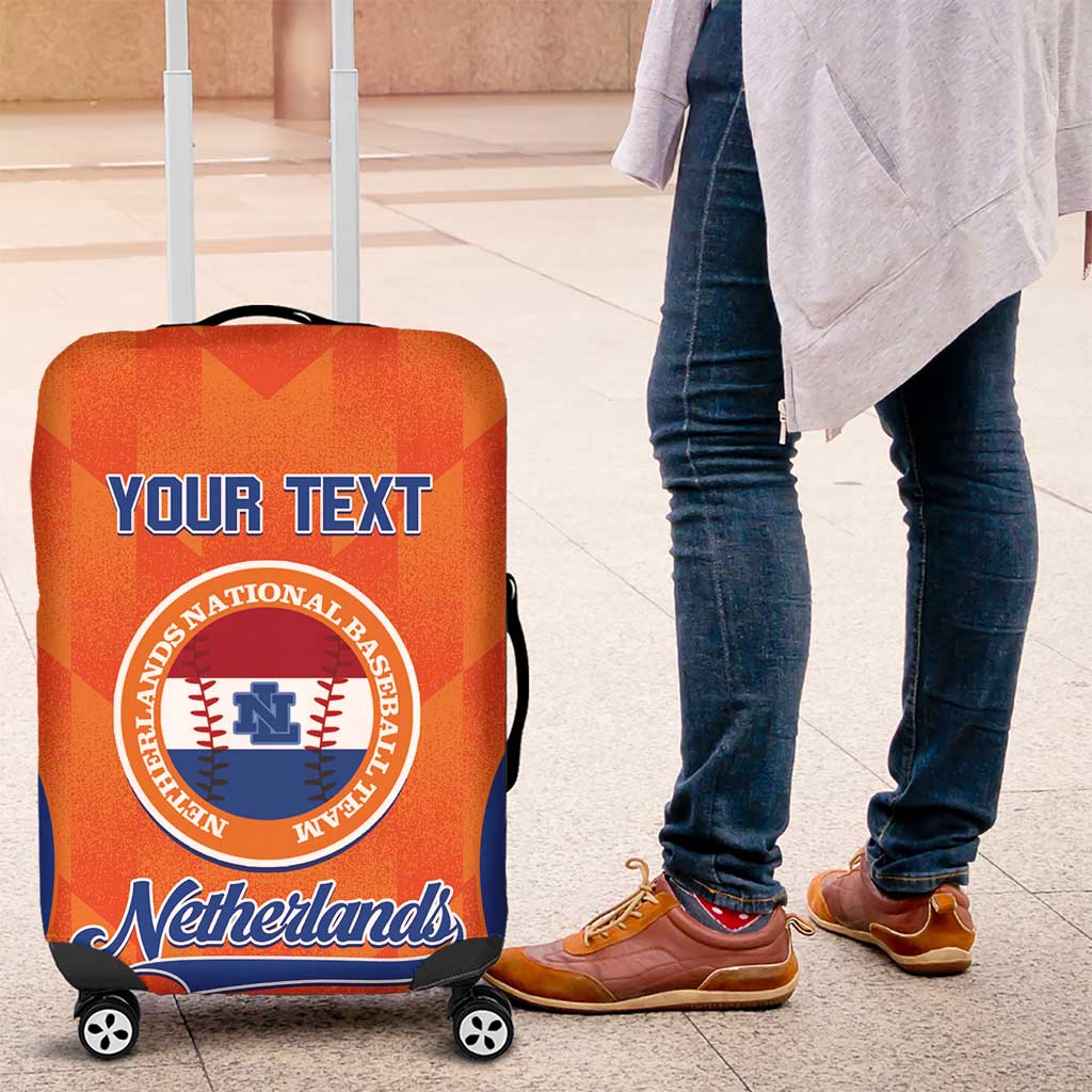 Custom Baseball Netherlands Luggage Cover Go Champions Sporty Style - Wonder Print Shop