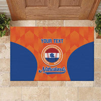 Custom Baseball Netherlands Rubber Doormat Go Champions Sporty Style - Wonder Print Shop