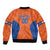 Custom Baseball Netherlands Sleeve Zip Bomber Jacket Go Champions Sporty Style - Wonder Print Shop