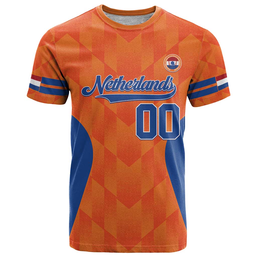 Custom Baseball Netherlands T Shirt Go Champions Sporty Style - Wonder Print Shop
