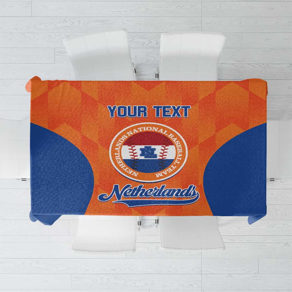 Custom Baseball Netherlands Tablecloth Go Champions Sporty Style - Wonder Print Shop