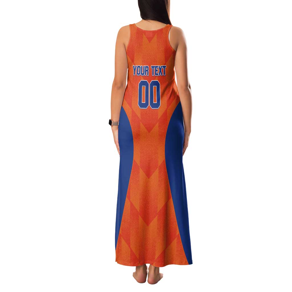 Custom Baseball Netherlands Tank Maxi Dress Go Champions Sporty Style - Wonder Print Shop