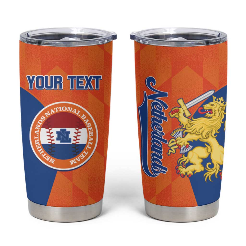 Custom Baseball Netherlands Tumbler Cup Go Champions Sporty Style - Wonder Print Shop