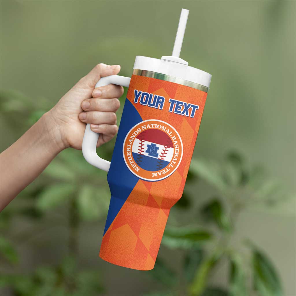 Custom Baseball Netherlands Tumbler With Handle Go Champions Sporty Style - Wonder Print Shop