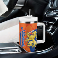 Custom Baseball Netherlands Tumbler With Handle Go Champions Sporty Style - Wonder Print Shop