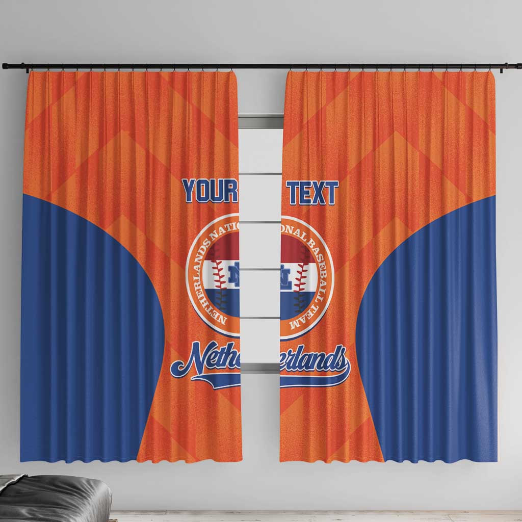 Custom Baseball Netherlands Window Curtain Go Champions Sporty Style - Wonder Print Shop