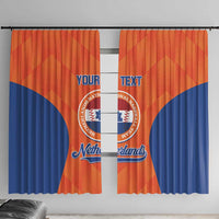 Custom Baseball Netherlands Window Curtain Go Champions Sporty Style - Wonder Print Shop