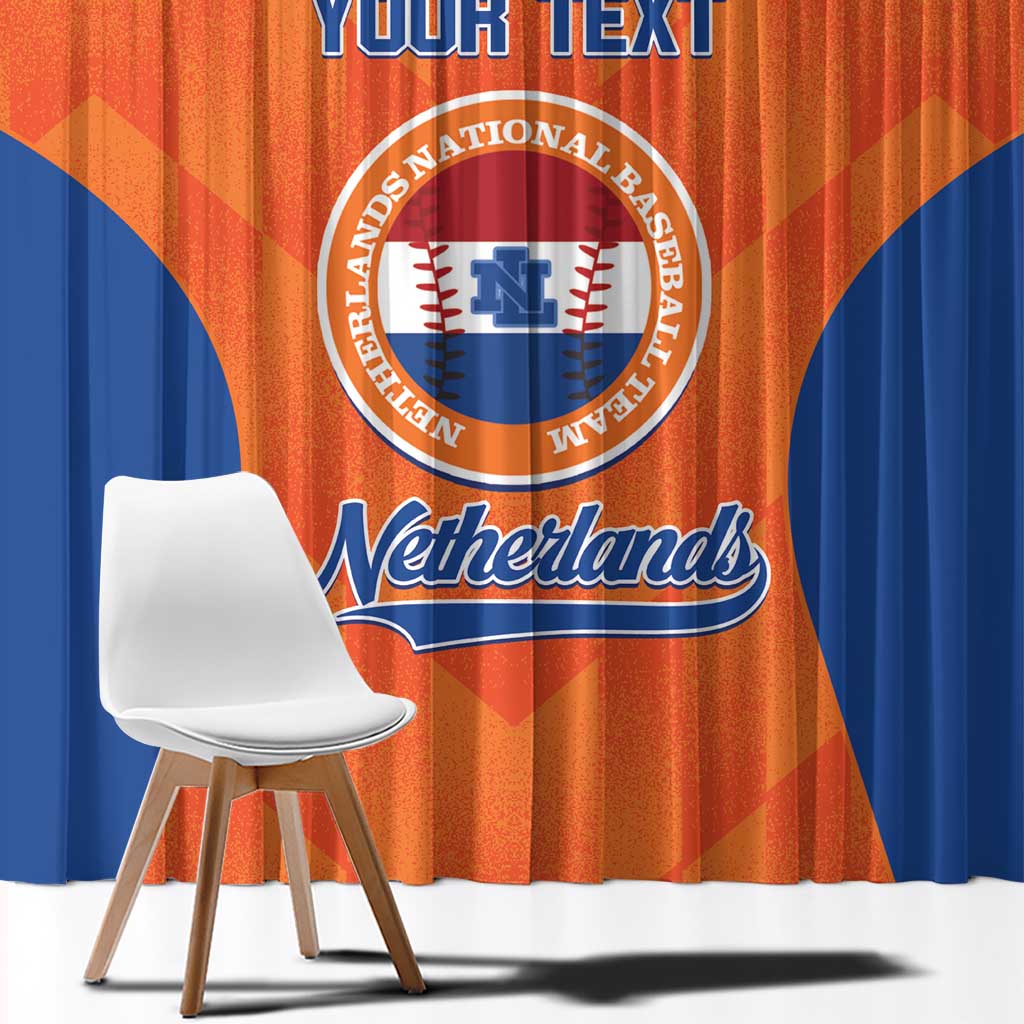 Custom Baseball Netherlands Window Curtain Go Champions Sporty Style - Wonder Print Shop