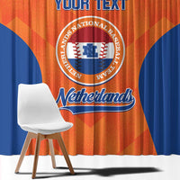 Custom Baseball Netherlands Window Curtain Go Champions Sporty Style - Wonder Print Shop