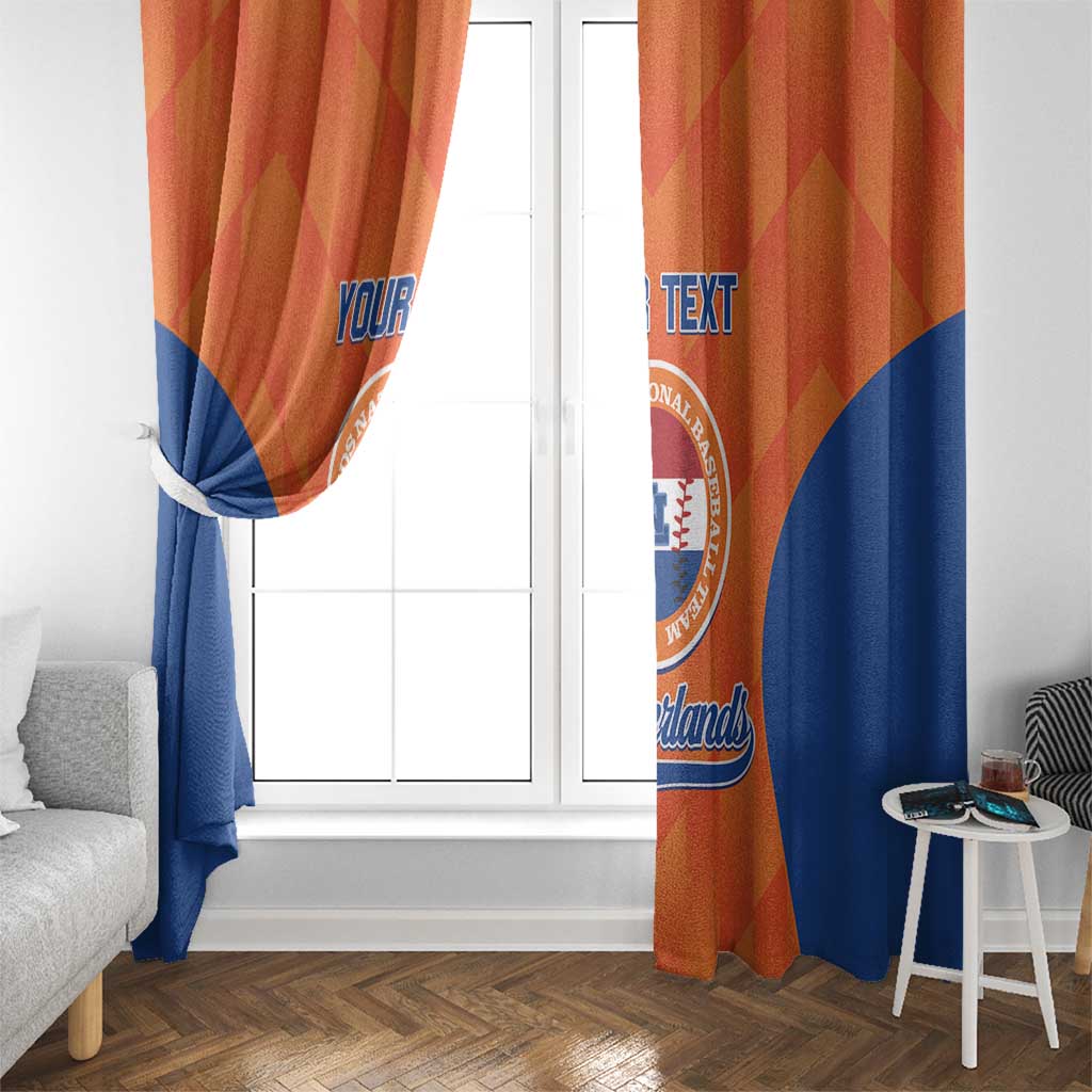 Custom Baseball Netherlands Window Curtain Go Champions Sporty Style - Wonder Print Shop