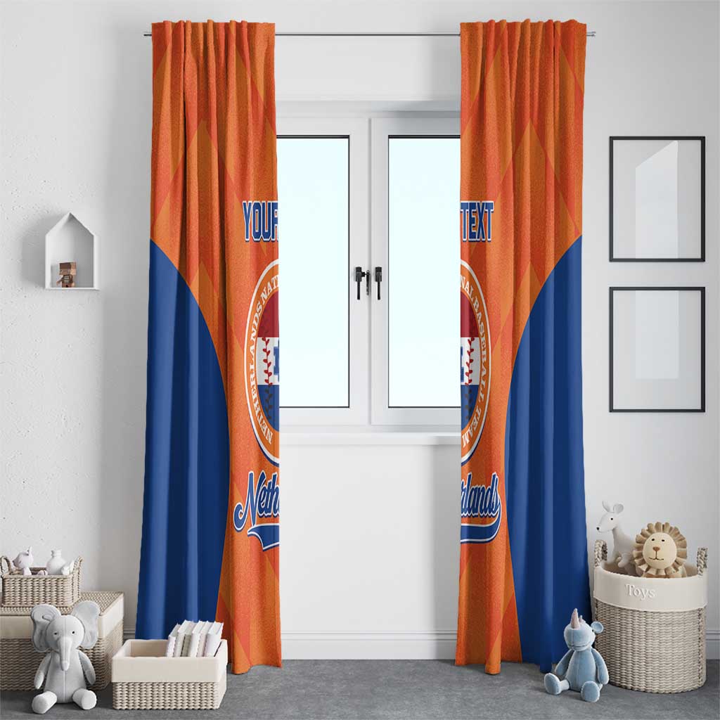 Custom Baseball Netherlands Window Curtain Go Champions Sporty Style - Wonder Print Shop