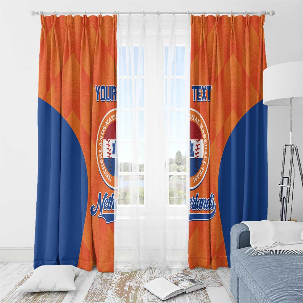 Custom Baseball Netherlands Window Curtain Go Champions Sporty Style - Wonder Print Shop