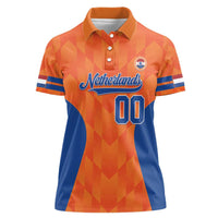 Custom Baseball Netherlands Women Polo Shirt Go Champions Sporty Style - Wonder Print Shop