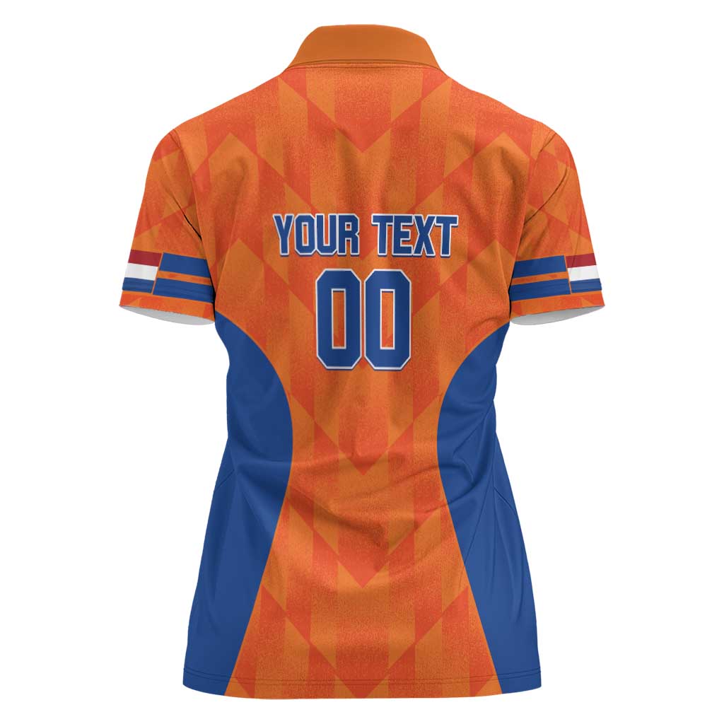 Custom Baseball Netherlands Women Polo Shirt Go Champions Sporty Style - Wonder Print Shop