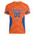 Custom Baseball Netherlands Women V-Neck T-Shirt Go Champions Sporty Style - Wonder Print Shop