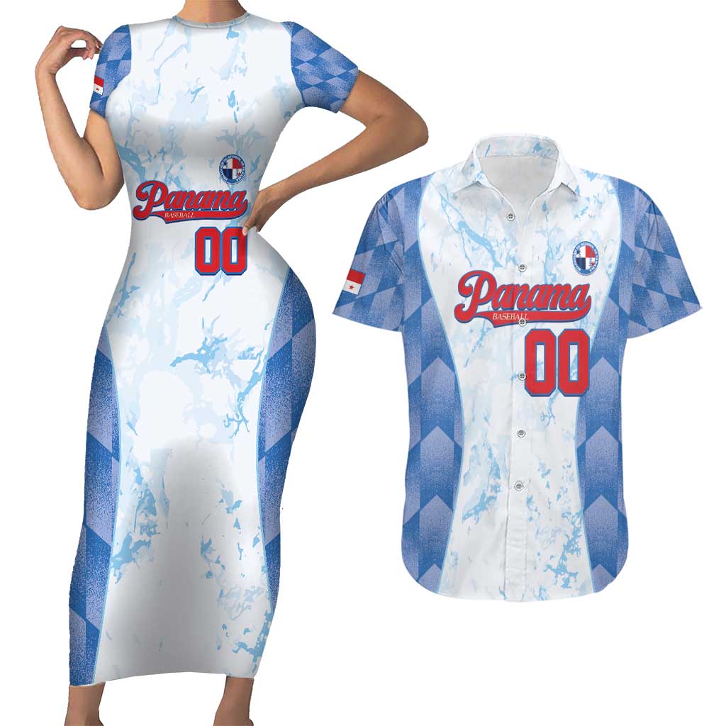 Custom Baseball Panama Couples Matching Short Sleeve Bodycon Dress and Hawaiian Shirt Go Champions Sporty Style - Wonder Print Shop
