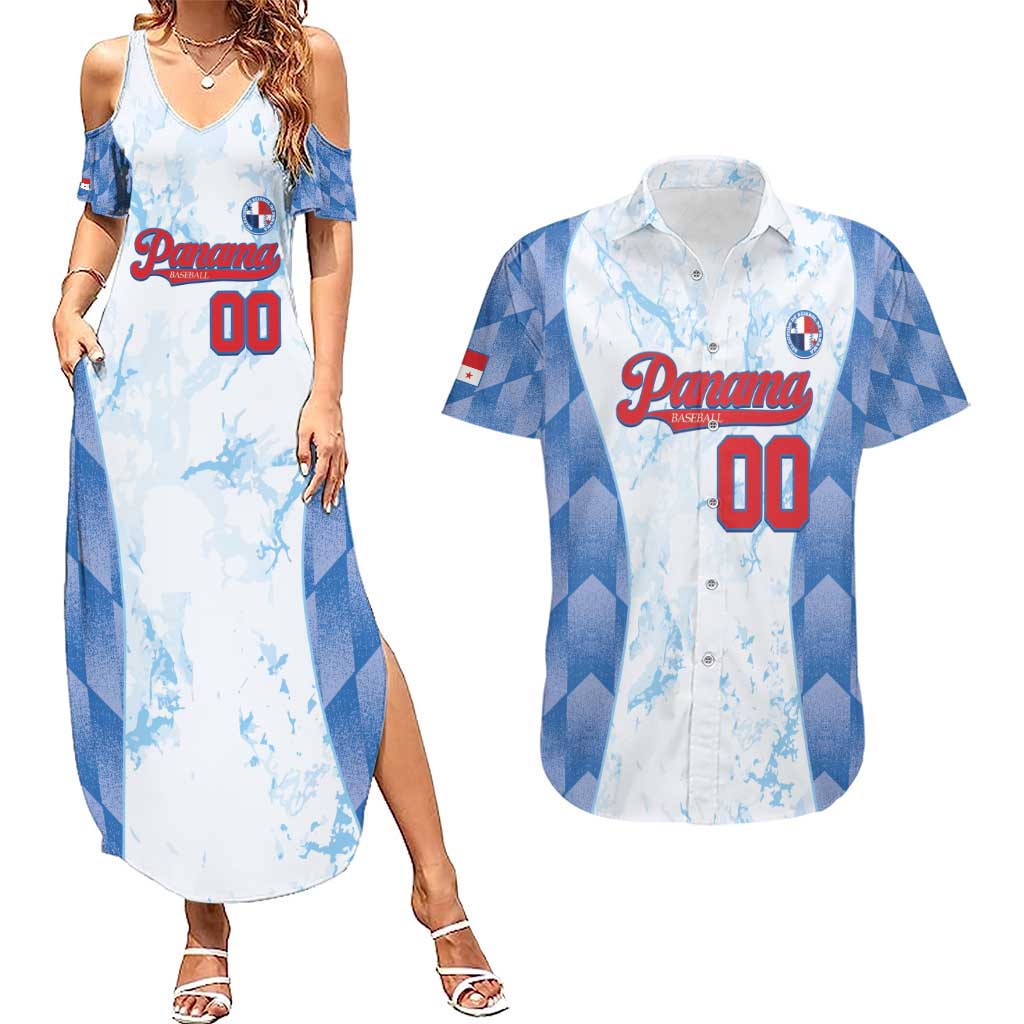 Custom Baseball Panama Couples Matching Summer Maxi Dress and Hawaiian Shirt Go Champions Sporty Style - Wonder Print Shop