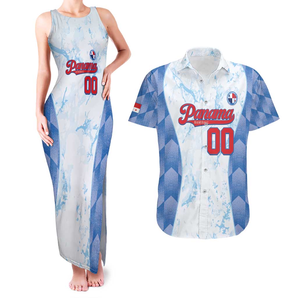 Custom Baseball Panama Couples Matching Tank Maxi Dress and Hawaiian Shirt Go Champions Sporty Style - Wonder Print Shop