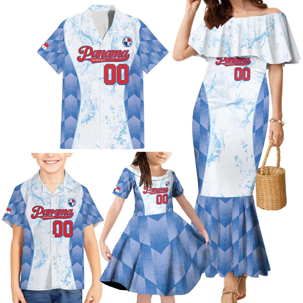 Custom Baseball Panama Family Matching Mermaid Dress and Hawaiian Shirt Go Champions Sporty Style - Wonder Print Shop