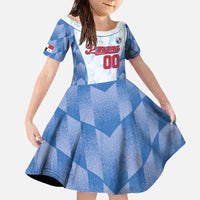 Custom Baseball Panama Family Matching Off The Shoulder Long Sleeve Dress and Hawaiian Shirt Go Champions Sporty Style - Wonder Print Shop