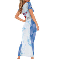 Custom Baseball Panama Family Matching Short Sleeve Bodycon Dress and Hawaiian Shirt Go Champions Sporty Style - Wonder Print Shop