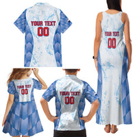 Custom Baseball Panama Family Matching Tank Maxi Dress and Hawaiian Shirt Go Champions Sporty Style - Wonder Print Shop