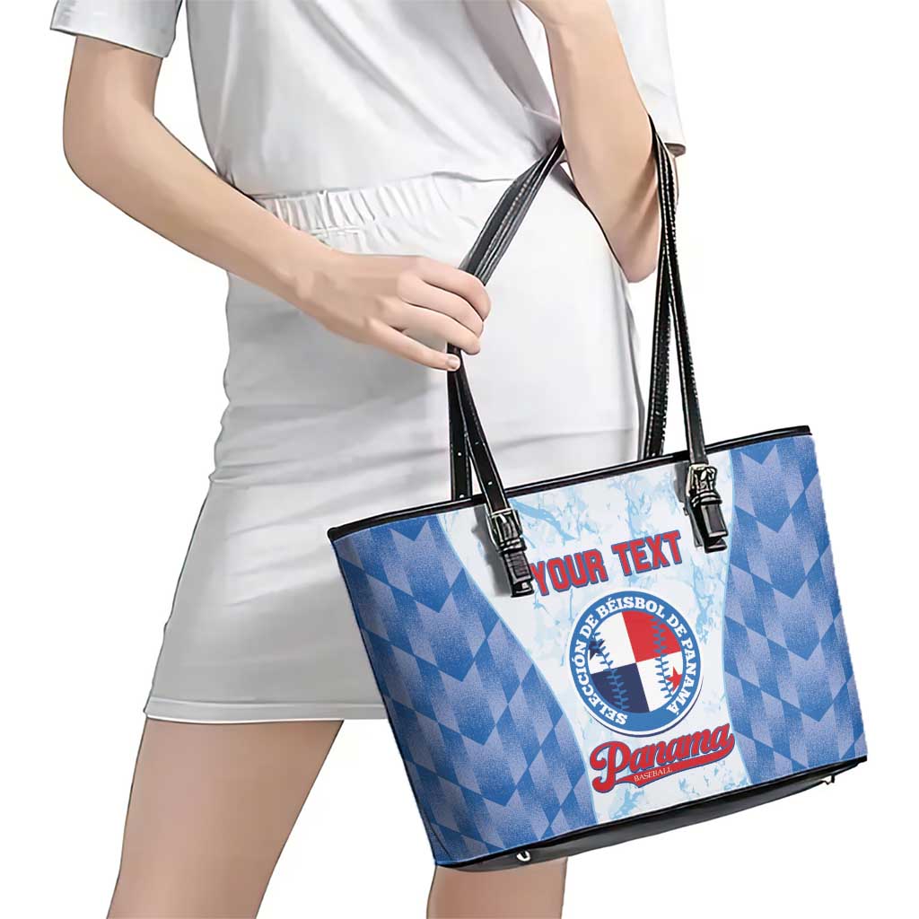 Custom Baseball Panama Leather Tote Bag Go Champions Sporty Style - Wonder Print Shop