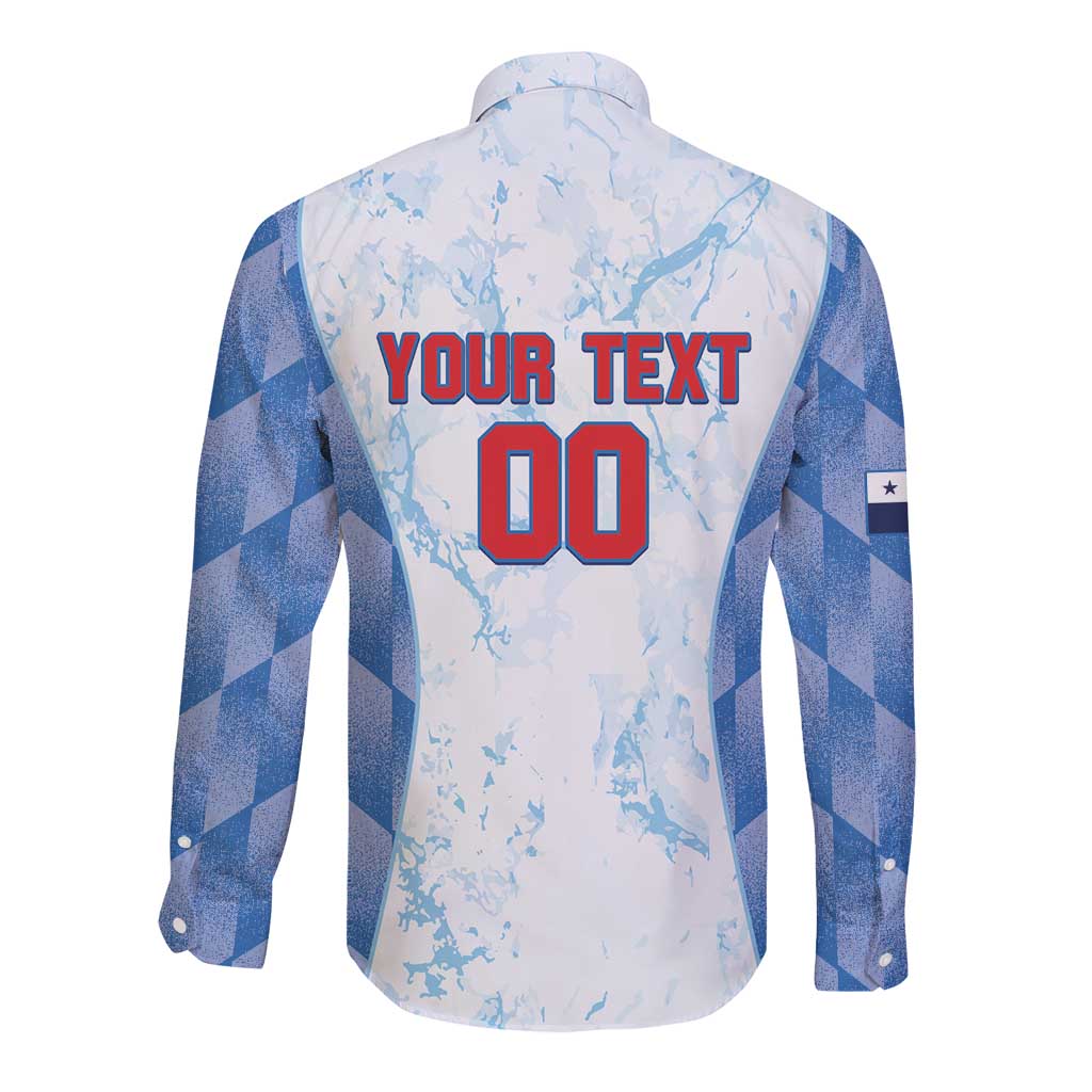 Custom Baseball Panama Long Sleeve Button Shirt Go Champions Sporty Style - Wonder Print Shop